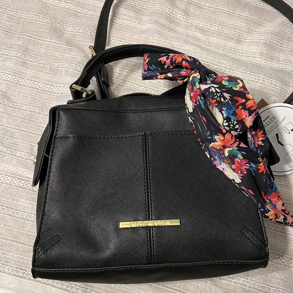 NWT Steve Madden Black Breese Crossbody Purse - Picture 6 of 8